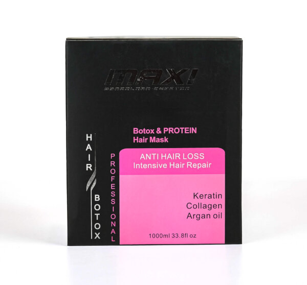 Maxi hair botox & protein mask 1000 ml (Anti hair loss) - Image 2