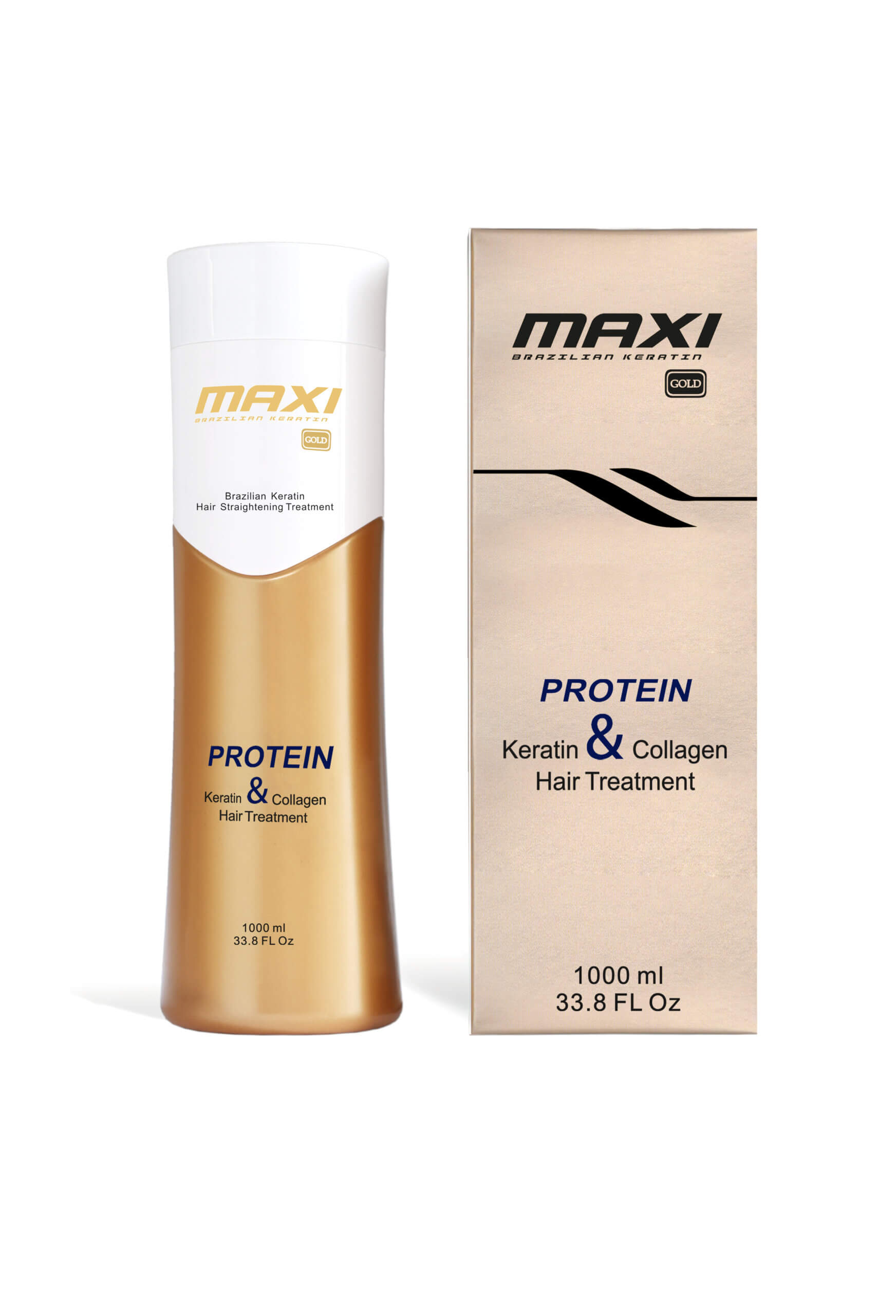 Maxi gold hair straightening & repair 1000 ml