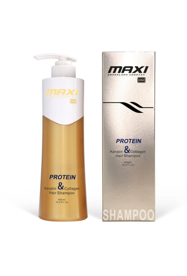 Maxi gold keratin & collagen shampoo 500 ml