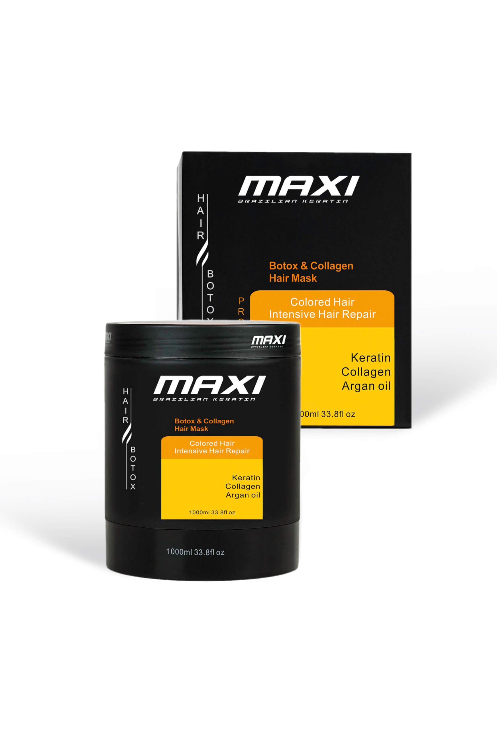 Maxi hair botox & collagen mask 1000 ml (Colored Hair)