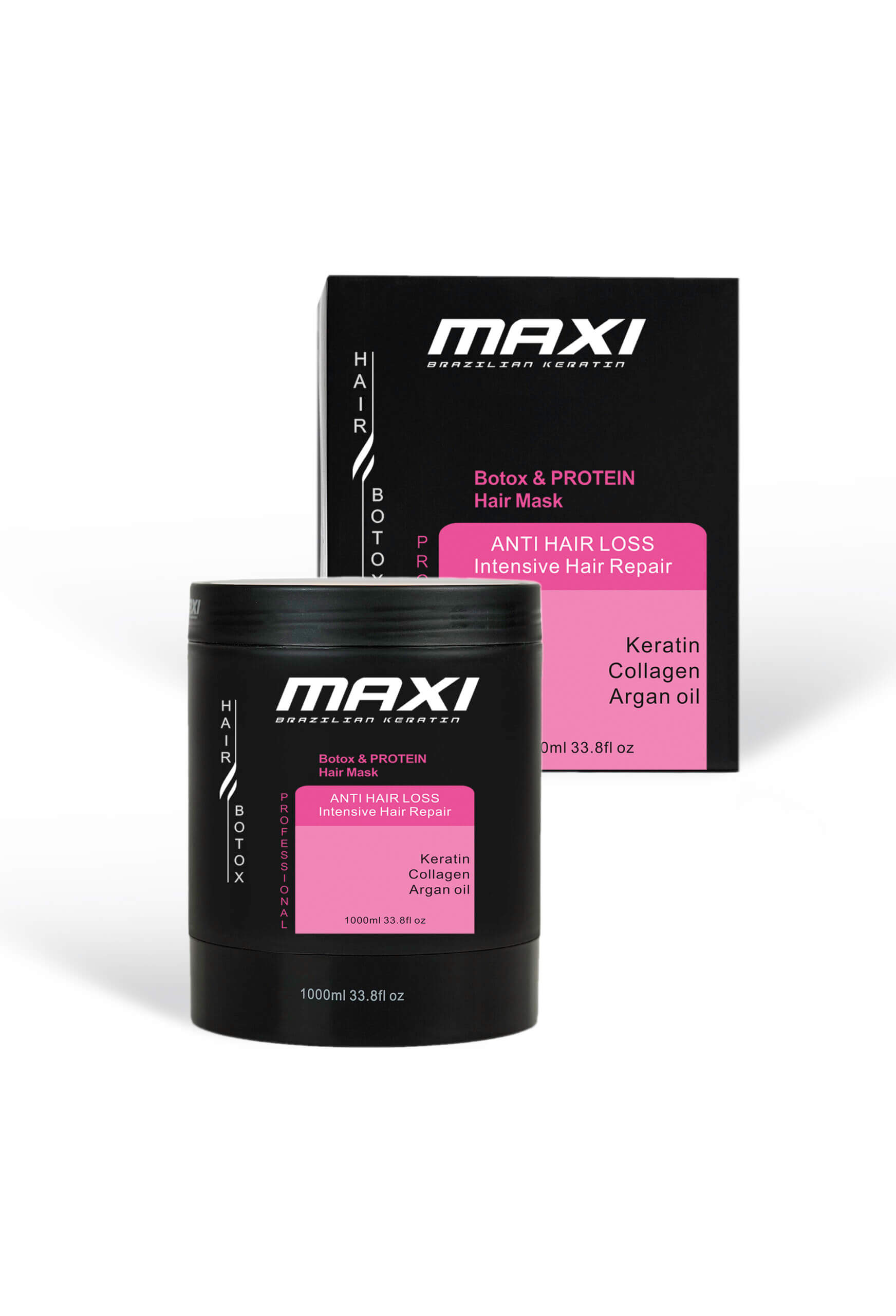 Maxi hair botox & protein mask 1000 ml (Anti hair loss)