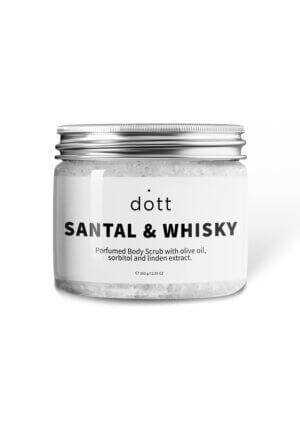 Perfumed Body Scrub with olive oil, sorbitol and linden extract | SANTAL & WHISKY