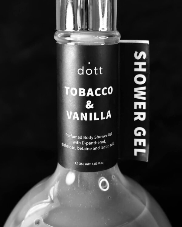 Perfumed Shower Gel with D-panthenol, trehalose, betaine and lactic acid TOBACCO & VANILLA - Image 4
